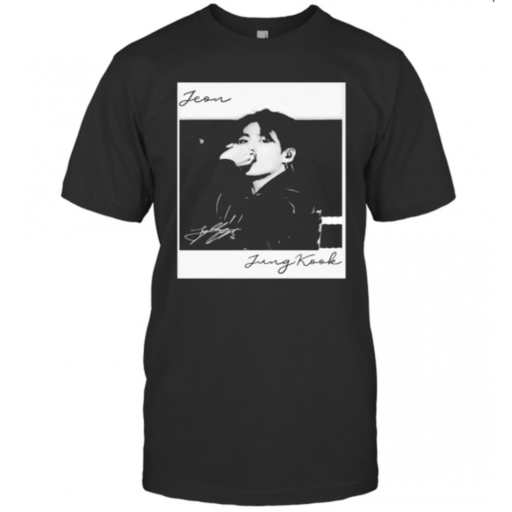 BTS Band Jeon Jungkook Signature Kpop Music Graphic Unisex Fan Gift Art T-Shirt